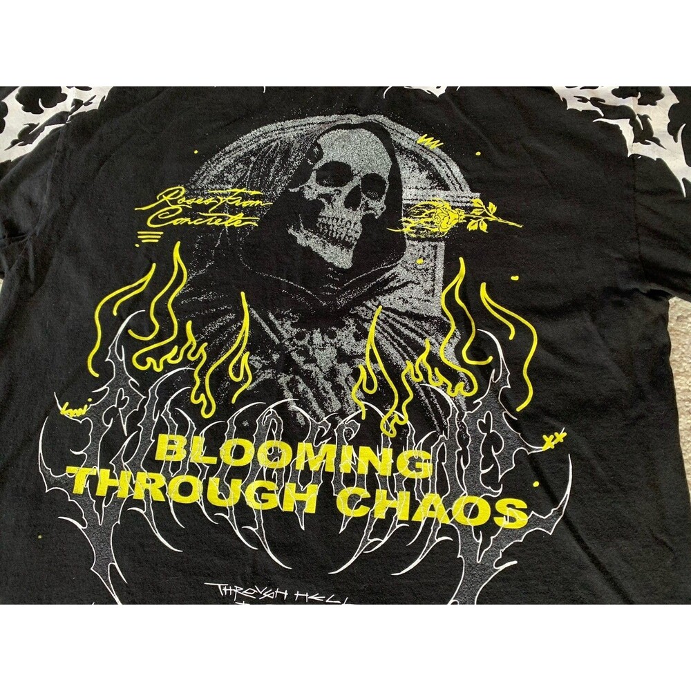 Civil Regime Unforgiven Dungeon Black Skeleton Cyberpunk Emo T-shirt Medium - Picture 5 of 8